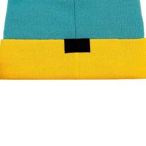 Unisex 100% Cotton Breathable <b>Waterproof</b> <b>Beanie</b> Hat Color Blocking Winter Adult Casual Adjustable Head Circumference - Product Image 4