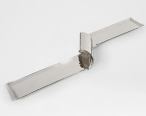Aluminum <b>Serving</b> Tray Hammered Metal <b>Platter</b> Decorative <b>Buffet</b> Tray for Home Hotel Restaurant - Product Image 2