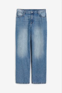Jeans de Mezclilla de Cintura Alta y Pierna Ancha para Mujer, Largos, Lavados, de Algodón, Casuales, Holgados y Transpirables - Product Image 6