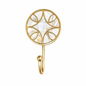 Brass Seashell Wall Hook Handmade Decorative <b>Coat</b> Hook Coastal Towel <b>Robe</b> Key Holder Heavy Duty Bathroom Bedroom Home Decor - Product Image 3