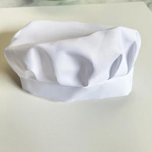 Vente en gros de casquettes de cuisine blanches et noires personnalisées avec impression et broderie de logo, chapeau de chef - Product Image 6