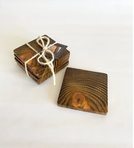 Wood Coaster Rustic Handmade <b>Mats</b> Natural Wood Coaster Kitchen Tabletop Accessories Wood Coaster - Product Image 2