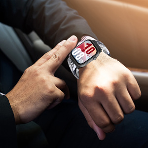 Bracelet de montre en nylon tressé élastique avec boucle magnétique pliable pour <span class=keywords><strong>Huawei</strong></span> <span class=keywords><strong>Watch</strong></span> Fit 5/5pro, bracelet de montre en nylon <span class=keywords><strong>Huawei</strong></span> Fit 3/4/4pro - Product Image 6