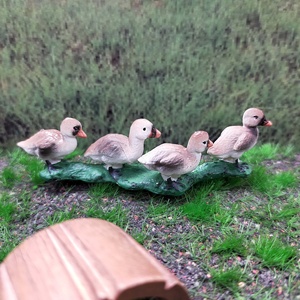 Venta caliente miniatura PVC simulación animales figuras muebles juguetes de patitos y Cisne bebé - Product Image 4