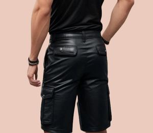 Costume de soirée tendance pour boîte de nuit, vêtements de club sexy de qualité supérieure, look moderne élégant, shorts en cuir pour homme, ajustement parfait - Product Image 3
