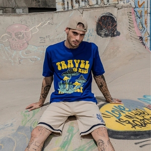 Camiseta de Manga Corta Estilo Coreano para Mujer Lauren, Transpirable, de Algodón, con Estampado de Oso, Estilo Casual para Verano, con Logo - Product Image 1