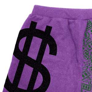 Pantalones Cortos Personalizados para Hombre con Estampado Gráfico, Estilo Urbano, Color Morado, Proveedor Mayorista OEM, Fabricante al por Mayor - Product Image 4