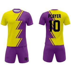 Personalizable de alta calidad transpirable ligero Anti-UV de secado rápido Unisex fútbol Jersey estilo superior adultos conjuntos de uniformes de fútbol - Product Image 3