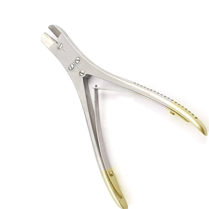 Half Gold Ruskin Liston Bone <b>Cutter</b> Metal Steel Bone <b>Cutter</b> Manual Bone <b>Cutter</b> Orthopedic Bone <b>Cutter</b> Surgical Cutting Forceps - Product Image 4
