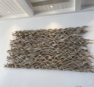 ป้ายติดผนังแบบมัลติฟังก์ชันสำหรับตกแต่งบ้านทำจากไม้เนื้อแข็งไม้ระแนงแบบตั้งเอง - Product Image 3