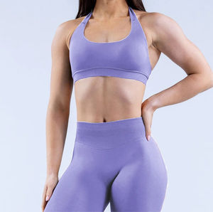 Conjunto de Yoga para Mujer Blaze Fight Wear, Personalizado, Sólido en la Parte Delantera, Pantalones Ajustados de Compresión Ligera, Largos, Conjunto de 2 Piezas - Product Image 6
