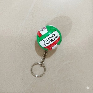 Publicité promotionnelle Cadeau souvenir personnalisé Nouveau design Porte-clés de sport Mini-volley-ball en PVC Porte-clés en plastique pendant - Product Image 3