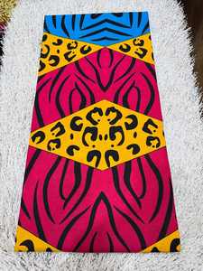 Tissu Wax Africain Dakar & Ankara 100% Coton 6 Yards Premium Véritable Pagne Hollandais Grand Or - Product Image 3