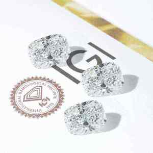 เพชรสังเคราะห์สีขาวทรง F ขนาด 1.00-3.00 กะรัต รับรองโดย IGI สำหรับทำเครื่องประดับ - Product Image 3