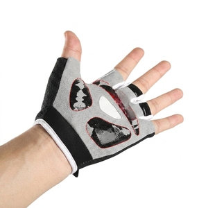Gants de cyclisme demi-doigts personnalisés de haute qualité, respirants, antichoc, avec rembourrage en gel, pour le vélo - Product Image 2