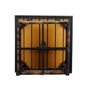 Tavolo da Giardino Quadrato Marrone in Rattan PE con Vano Portaoggetti in Vimini e Foro per Ombrellone - Product Image 5