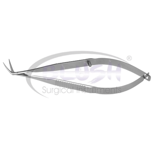 Troutman-Castroviejo Corneal Scissors Right Ophthalmic Microsurgical Instrument Stainless Steel Eye Surgery By <b>Blush</b> Surgical - Product Image 3