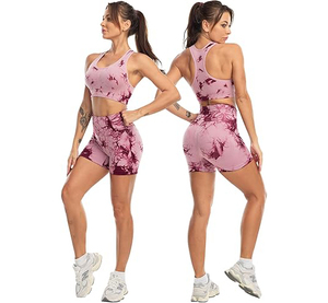 SALSPOR Ensemble d'entraînement 3 pièces grande taille pour femmes avec leggings rehausseurs de fesses en Spandex/Nylon et soutien-gorge de sport à maintien élevé - Product Image 4