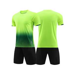 Ensemble de maillot de football pour homme CANBELLO SPORTS, noir et rose dégradé, polyester respirant, maillot et short de sport pour adulte - Product Image 6