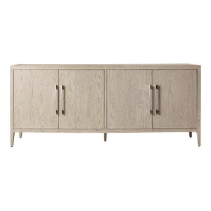 Aparador Moderno Minimalista de Madera de Teca Sólida con Diseño de Cuatro Puertas, Aparador Buffet para Comedor de Hotel o Villa - Product Image 4