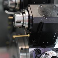 Centre d'usinage CNC avec outillage motorisé axe C pour pièces complexes, composants filetés et arbres en acier inoxydable