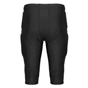 Mens Black Padded American Football Pants <b>Athletic</b> Fit Belt Closure Breathable Practice Game Performance Sportswear football - Product Image 3