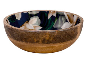Tazón de Madera Hecho a Mano, Decorativo, Pintado a Mano, para Ensaladas y Frutas, Ecológico, de Madera de Mango, para el Hogar y Restaurantes - Product Image 5