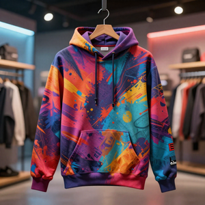 เสื้อฮู้ดดี้ผ้าฝ้ายฟลีซหนาน้ำหนัก 500 GSM แบบสั่งทำพิเศษ พร้อมบริการ OEM ODM - Product Image 5