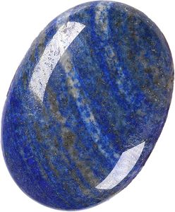 Pierre de paume polie en lapis-lazuli naturel pour la guérison Reiki, fournisseur en gros de pierres précieuses d'Inde - Product Image 5