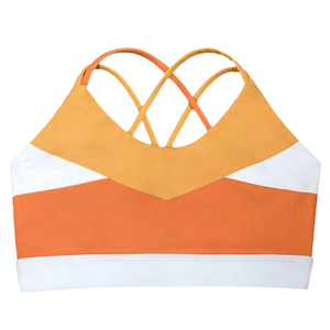 Sujetadores deportivos ligeros y transpirables de spandex para mujer, de alta calidad, a la moda, personalizables frontalmente, con alto soporte. - Product Image 1