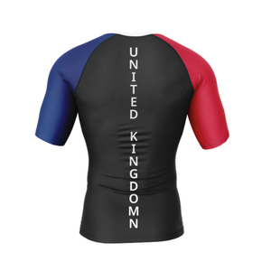 Custom Sublimation Print Men's <b>Rashguard</b> Compression Shirt MMA BJJ Jiu Jitsu Gym Wear Short Sleeve Tactical Fitness Training Top - Product Image 4