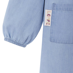 ชุดเดรสยีนส์ทรงเอ คลาสสิกสำหรับเด็กผู้หญิง ใส่สบาย ผ้าฝ้าย 100% สายปรับได้ ซักแบบพิเศษ มีตัวเลือกขนาด 3D - Product Image 5