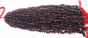 Cuentas de Granate Rojo Natural de Hyderabad AAA, Forma de Lágrima Lisa, Briolette de 4x6 MM, Cuentas de Granate Rojo Liso de 12 Pulgadas - Product Image 4