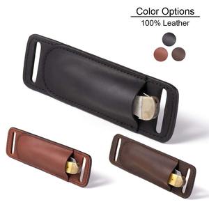 Funda de Cuero Táctica Compacta para Cuchillo Plegable, Funda Universal para Cinturón, Doble Costura, Personalizada, ODM, OEM, Fábrica, Impermeable, de Primera Calidad - Product Image 5