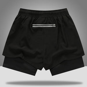 Nouveaux shorts pour hommes à séchage rapide, taille élastique, polyester et élasthanne, pour la gym, l'entraînement, la course à pied, décontractés, été (MOQ 50 pièces) - Product Image 2