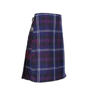 Kilt écossais style Highland, design artisanal de qualité supérieure, avec passants de ceinture et boucle de fixation sécurisée - Product Image 2