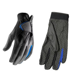 Best Performance Genuine Leather Hand Grips Men's Wet Weather Golf <b>Gloves</b> <b>Moisture</b> Wicking Customized Sports Wear - Product Image 1