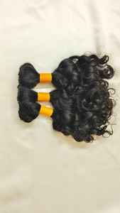 Extensiones de Cabello Humano Remy JERRY HAIRS de 14 Pulgadas, Textura Rizada Profunda, Cabello Indio Virgen, Mechones Dobles Cosidos a Máquina, Todos los Colores - Product Image 5