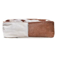 Sac fourre-tout classique en cuir de vachette pour femme, pliable avec fermeture éclair, spacieux, pochette assortie, sac à bandoulière, sac à main intemporel de style western en cuir