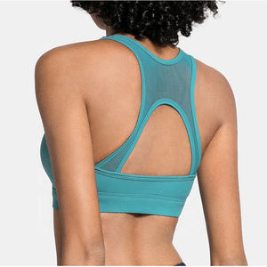Soutien-gorge de sport personnalisé de qualité supérieure, design haut de gamme, maintien élevé avec dos nageur, légèrement doublé, respirant et sans coutures - Product Image 6
