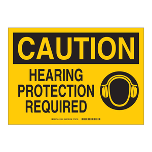 Señal de Advertencia: Protección Auditiva Requerida para Áreas de Trabajo Industrial - Product Image 1