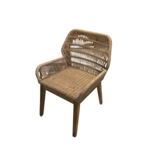 Modern Rattan Wicker <b>Dining</b> <b>Chairs</b> with Solid Wood Frame Adjustable Convertible for <b>Dining</b> Patio Restaurant Use Wholesale Price - Product Image 3