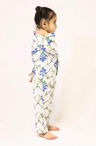 2-Piece Women's Casual Floral Pattern Summer Nightwear 100% Cotton <b>Pajama</b> Sleepwear Set Breathable Eco-Friendly OEM ODM Service - Product Image 2