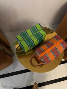 Sac à provisions en nylon réutilisable écologique RPET avec fermeture éclair rayée Handloom tissé sacs de plage en plastique recyclé fabriqué en Inde - Product Image 6