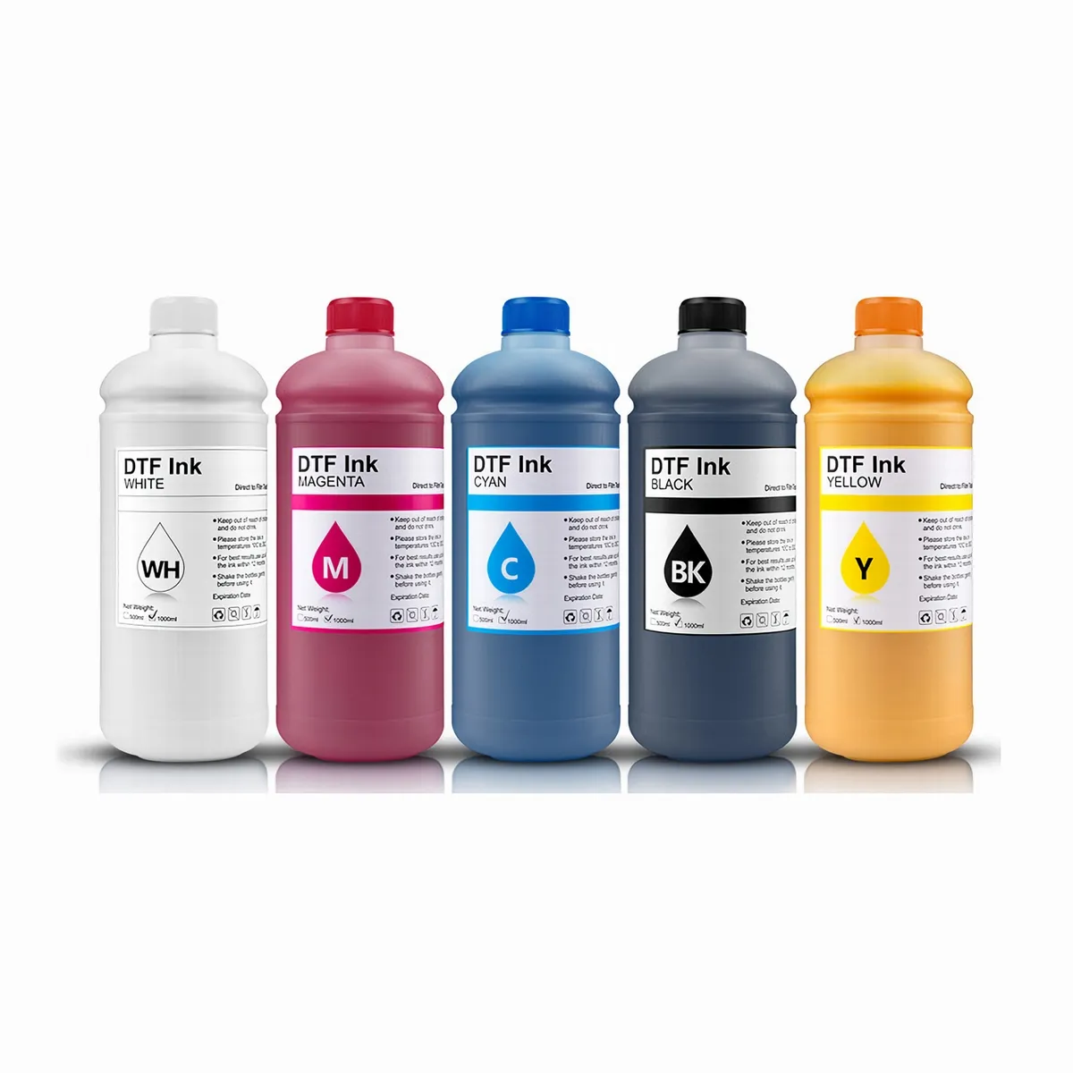 1000Ml Dtf Inkt Inkjet Witte Inkt Voor Epson L800 1390 A3 A4 Film Printer Overdracht Machine Overdracht