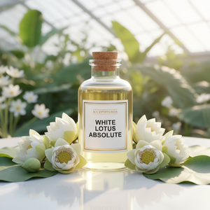 Huile absolue de lotus blanche, extrait naturel de Nymphaea Lotus pour la parfumerie de luxe et l'aromathérapie - Product Image 1
