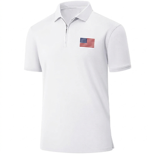 Chemises polo pour hommes, chemises respirantes pour hommes, chemises oversize pour hommes, chemises polo décontractées à manches courtes avec fermeture éclair, t-shirt léger - Product Image 3