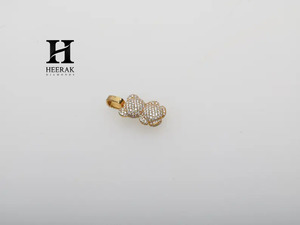 Colgante de Oso de Peluche de Lujo en Oro Amarillo de 14K con Diamante Cultivado en Laboratorio VVS EF, Corte Brillante Redondo, Amuleto de Animal para Hombres y Mujeres, Joyería HipHop - Product Image 3