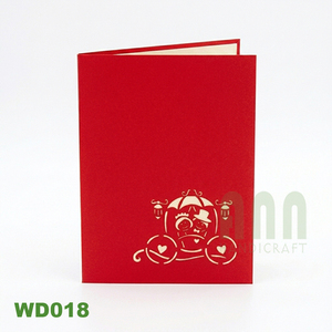 Custom Designed 3D Popup Durable <b>Paper</b> <b>Weeding</b> Card for Wedding Valentine's Day Birthday New Year Celebrations Souvenir VietNam - Product Image 6