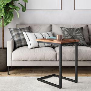 Tavolino Laterale Skyler Marrone Cognac Scuro, Elegante Comodino in Stile Contemporaneo - Product Image 6